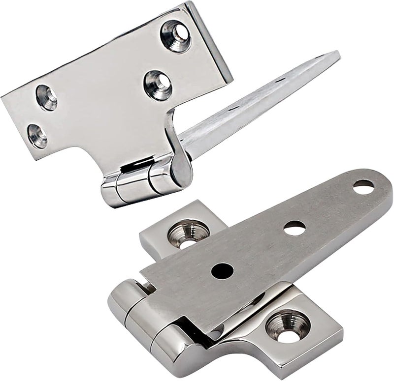 Laorde 316 Stainless Steel T Hinges Marine Grade Heavy Duty Boat Hatch Hinge Casting Cabinet Hardware Door Hinge with Screws - Image 2